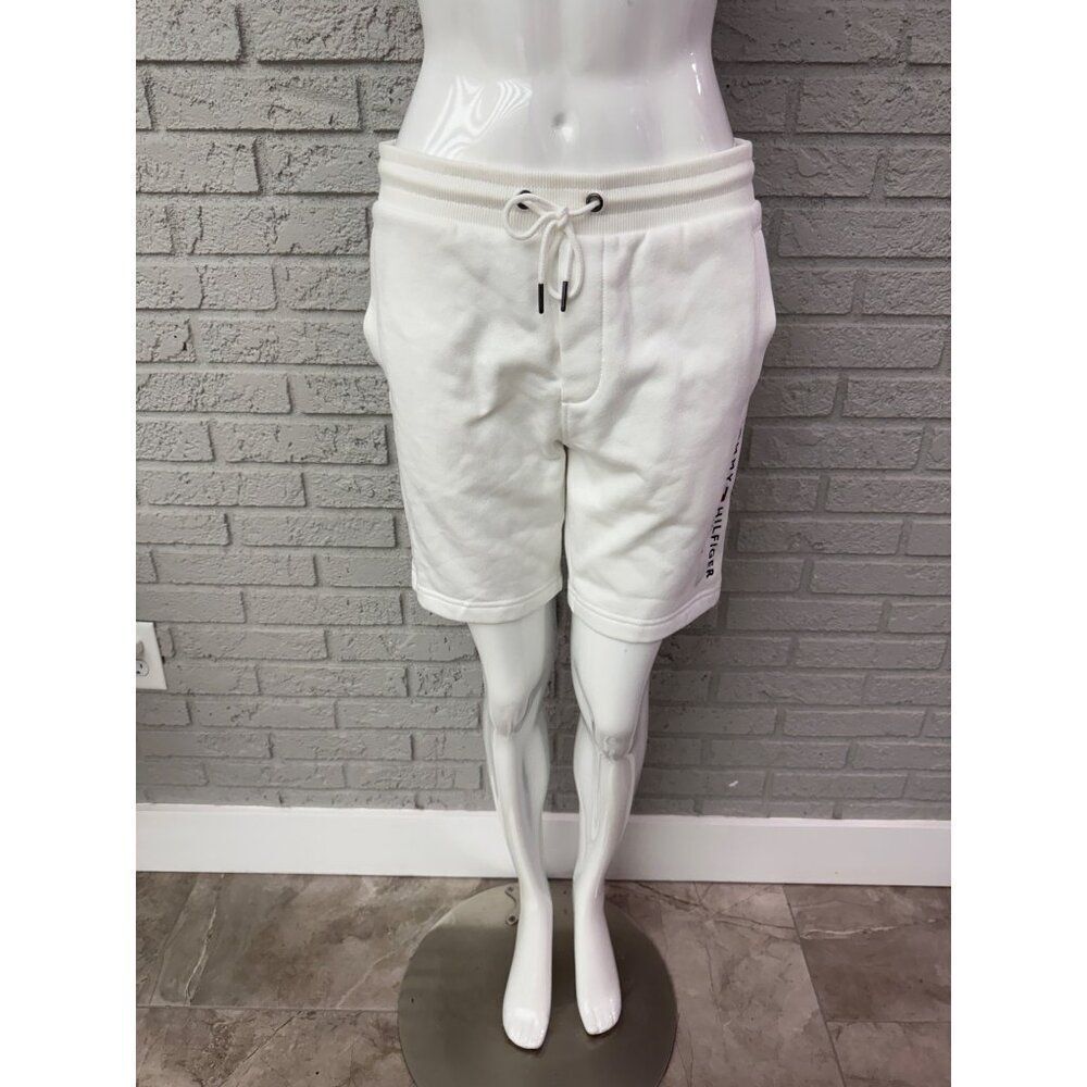 Tommy Hilfiger Women White Logo Lounge Shorts Size S